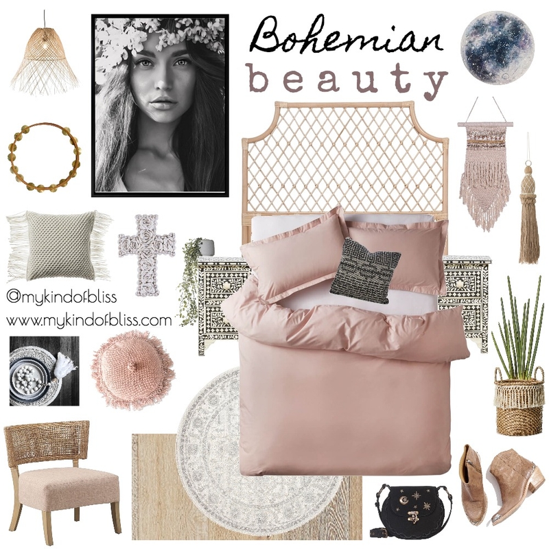 Bohemian Beauty Mood Board by My Kind Of Bliss on Style Sourcebook