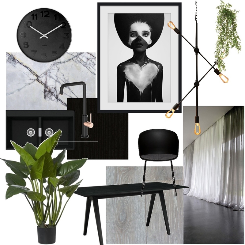 Moody Kitchen Mood Board by Enlight Building Design on Style Sourcebook