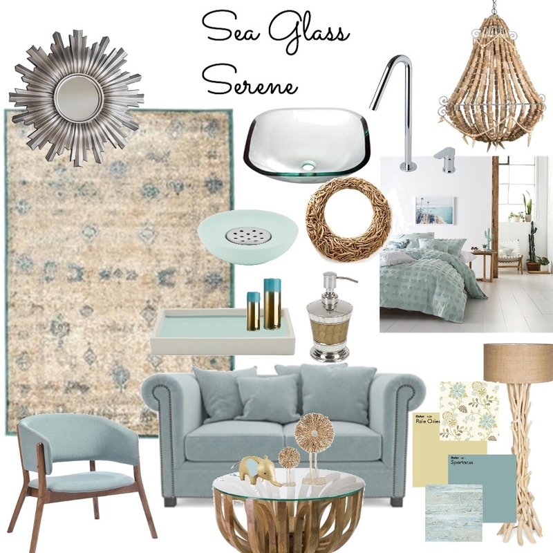 Sea Glass Serene 2 Mood Board by Catleyland on Style Sourcebook
