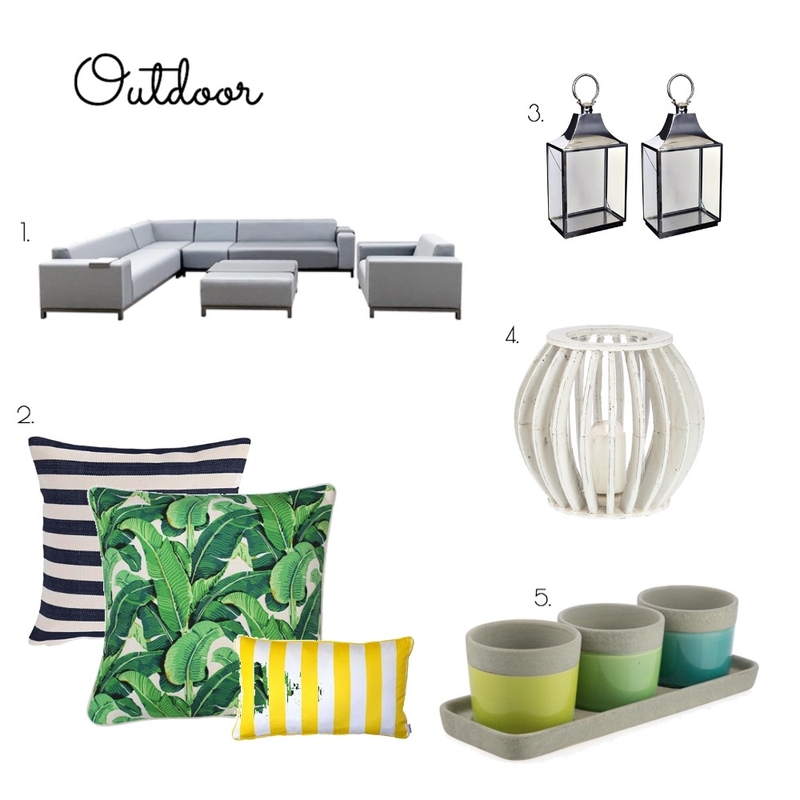 Outdoor Decor for white furniture Mood Board by nicolestewart on Style Sourcebook