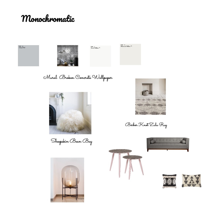 Monochromatic Mood Board by pmccallan0 on Style Sourcebook
