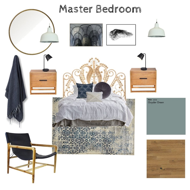 Master Bedroom Mood Board by Sally Josephine Designs on Style Sourcebook