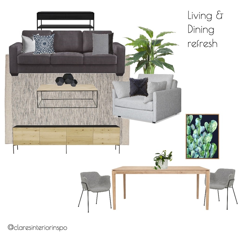 Living. Dining Refresh Mood Board by hunterrosedesign on Style Sourcebook