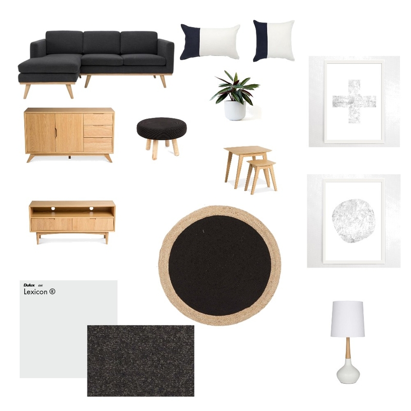 Monocrome Living Mood Board by TahleahWilliams on Style Sourcebook