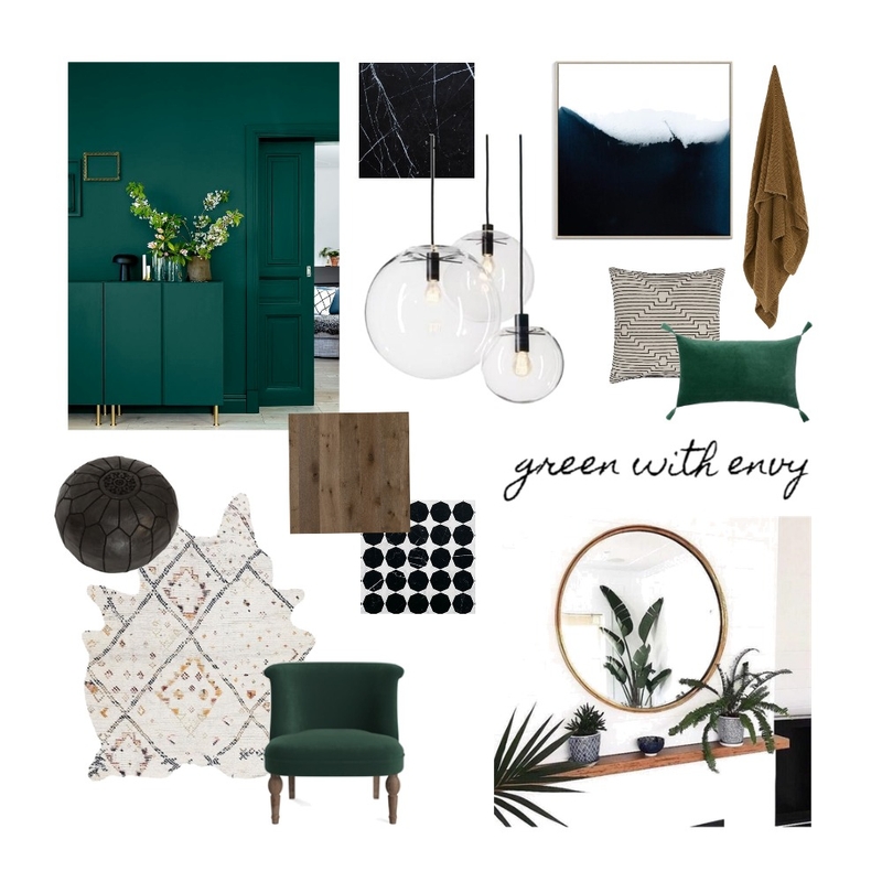 Green with envy Mood Board by interiorsbyayla on Style Sourcebook