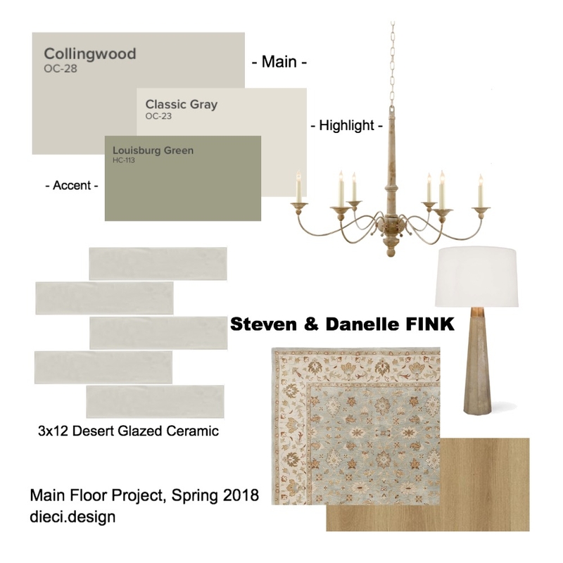 Paradise Hill Main Floor Concept II Mood Board by dieci.design on Style Sourcebook