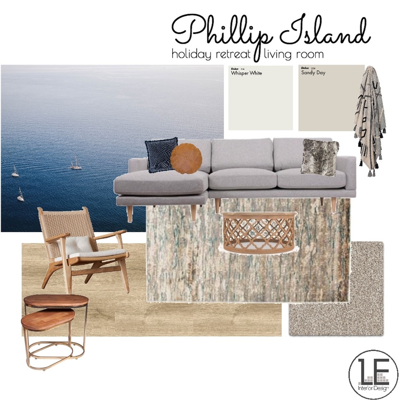 Phillip Island Holiday Retreat Living room Mood Board by Lisa Elliott Interior Design on Style Sourcebook