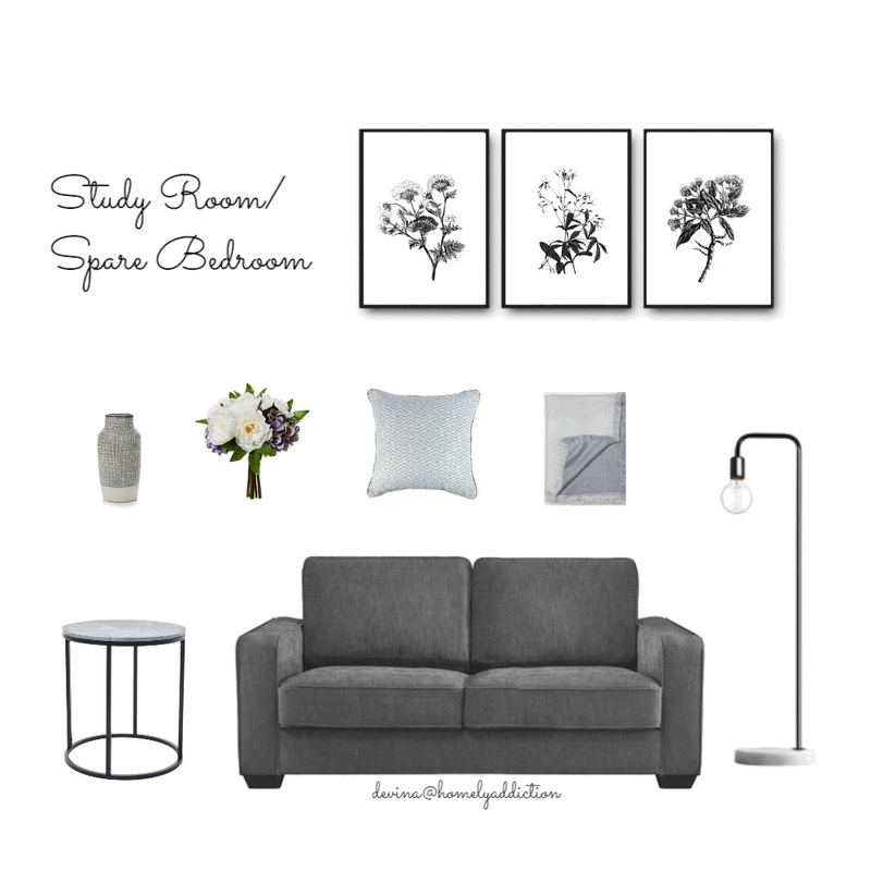 Kavanagh study / bedroom Mood Board by HomelyAddiction on Style Sourcebook