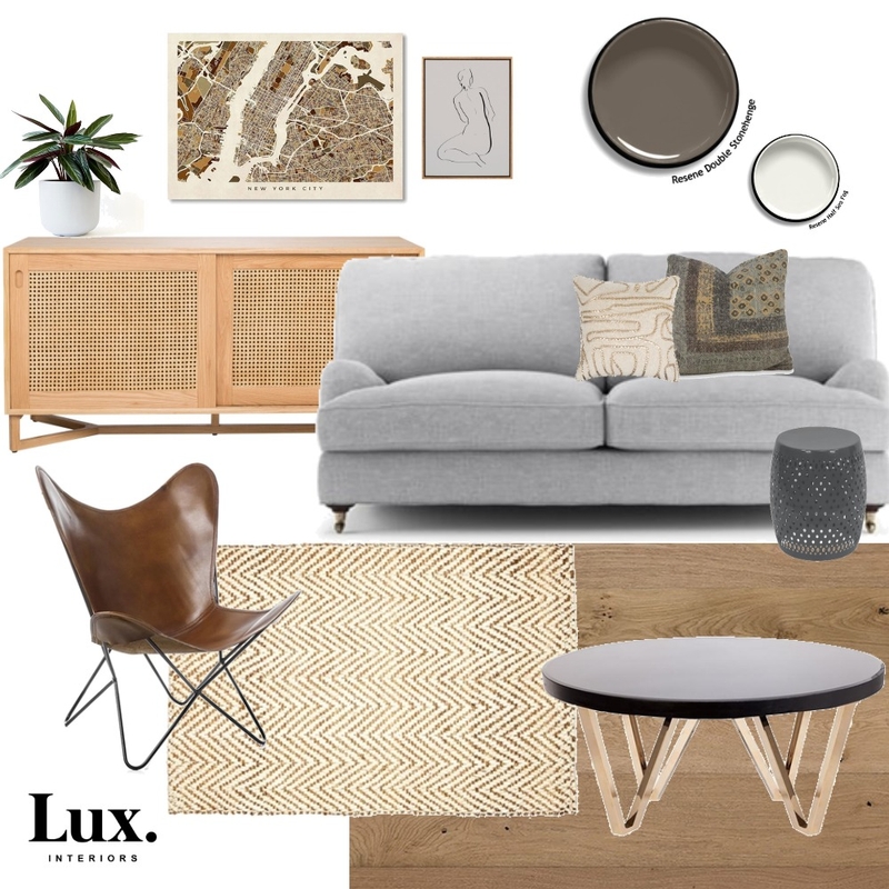 Cosy Living Room Mood Board by Lux Interiors on Style Sourcebook