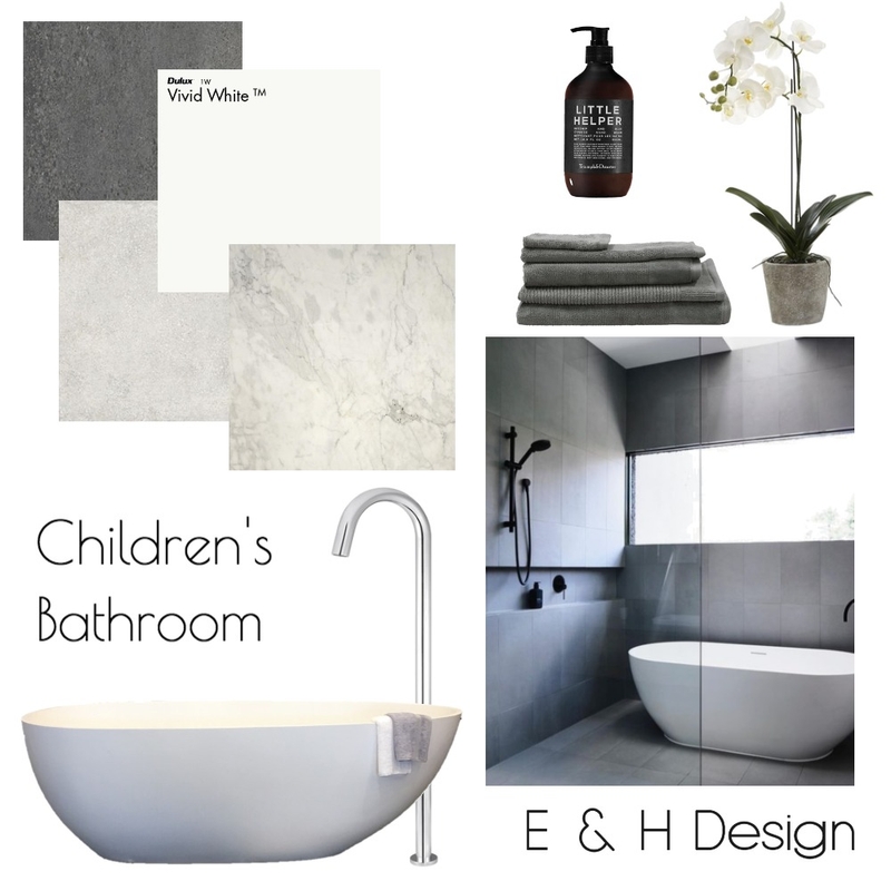 Childrens Bathroom Mood Board by E & H Design on Style Sourcebook