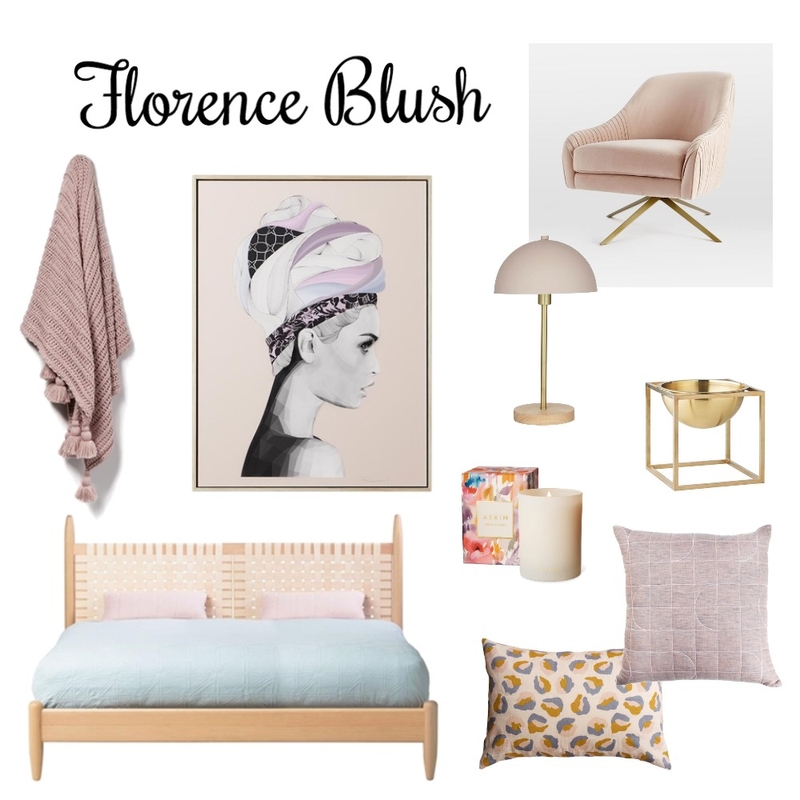 Florence Blush Mood Board by Interior Designstein on Style Sourcebook