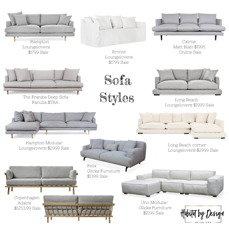 Sofa Options - Elyse Mood Board by Habitat_by_Design on Style Sourcebook