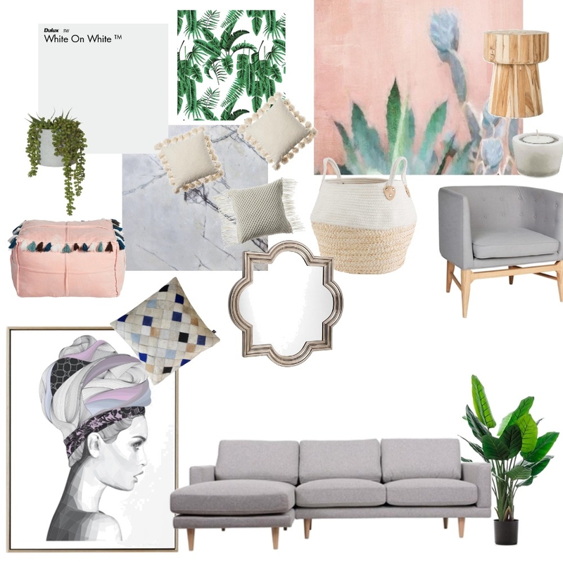 pink and marble and greens Mood Board by azhara on Style Sourcebook