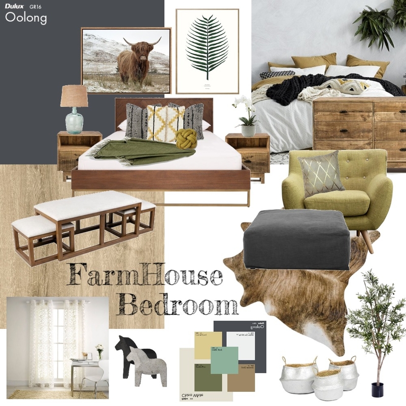 FarmerHouse Bedroom Mood Board by 3D Home Impressions on Style Sourcebook