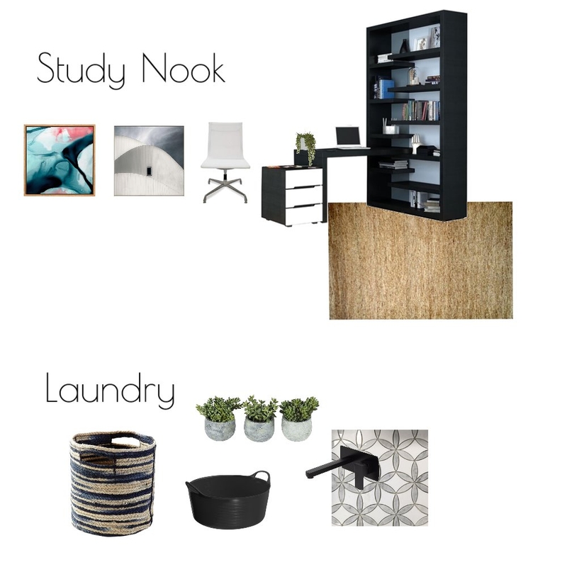 Study Nook and Laundry Mood Board by Souldesignconcepts on Style Sourcebook