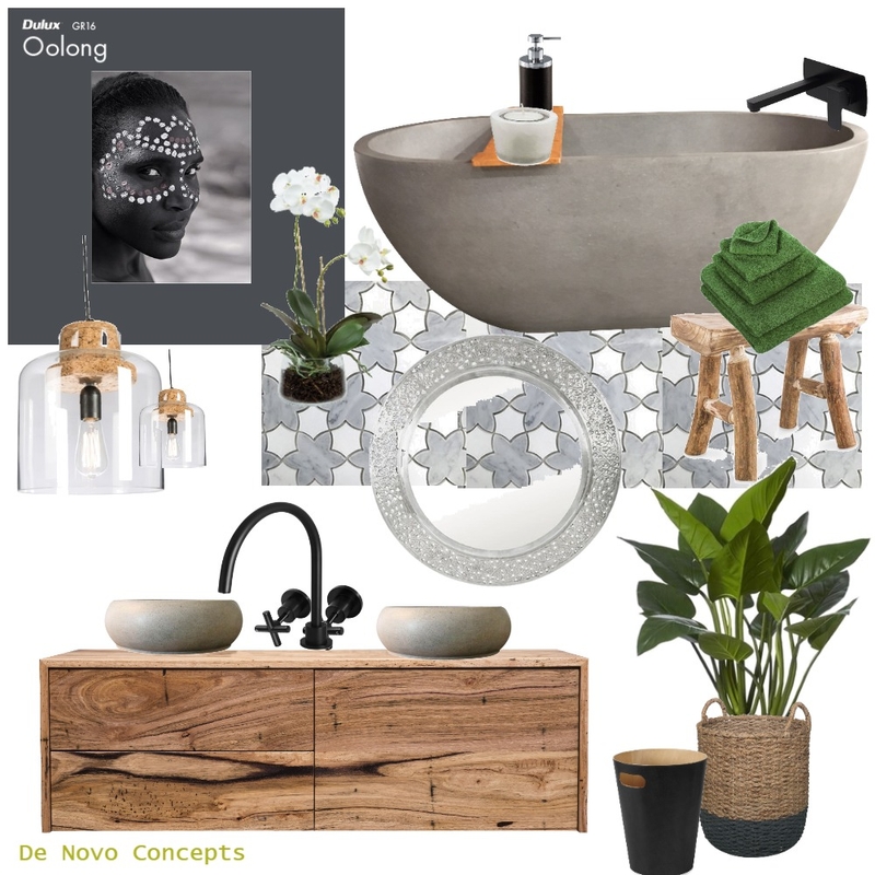 Bathroom Mood Board by De Novo Concepts on Style Sourcebook