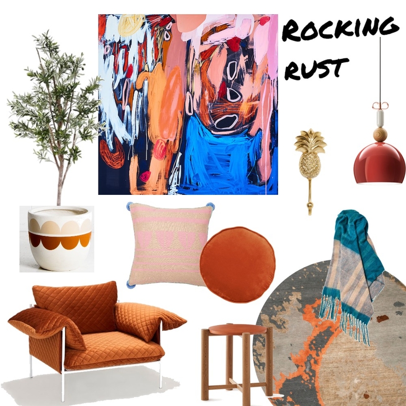 Rocking Rust Mood Board by Interior Designstein on Style Sourcebook