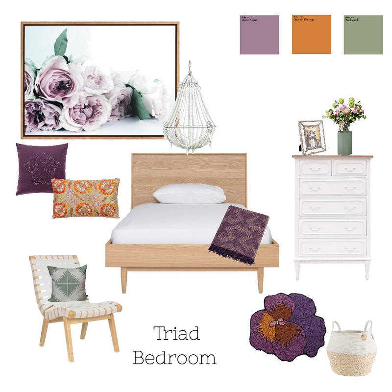 Triad Bedroom Mood Board by Chrissysd on Style Sourcebook