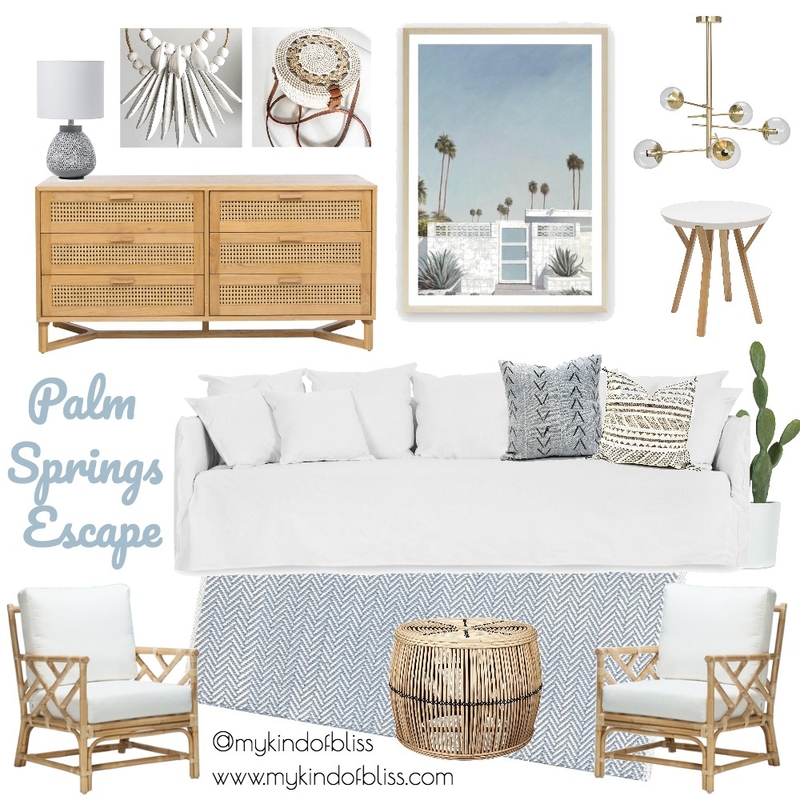 Palm Springs Paradise Mood Board by My Kind Of Bliss on Style Sourcebook