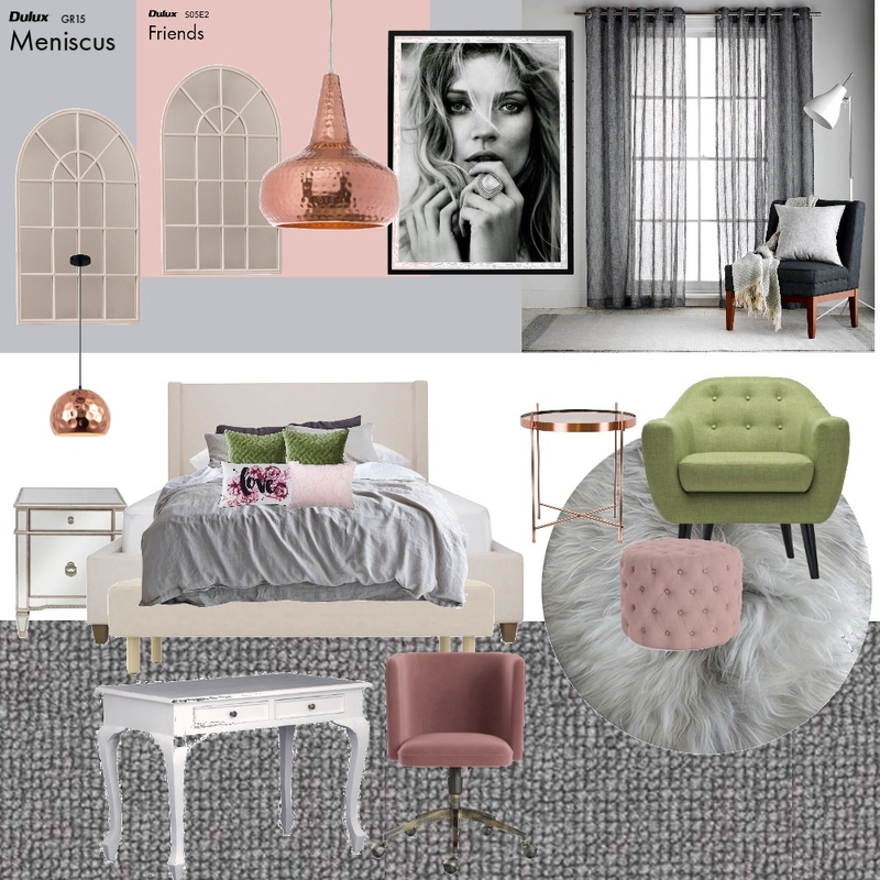 Girls Teen Bedroom 2 Mood Board by Dreamfin Interiors on Style Sourcebook