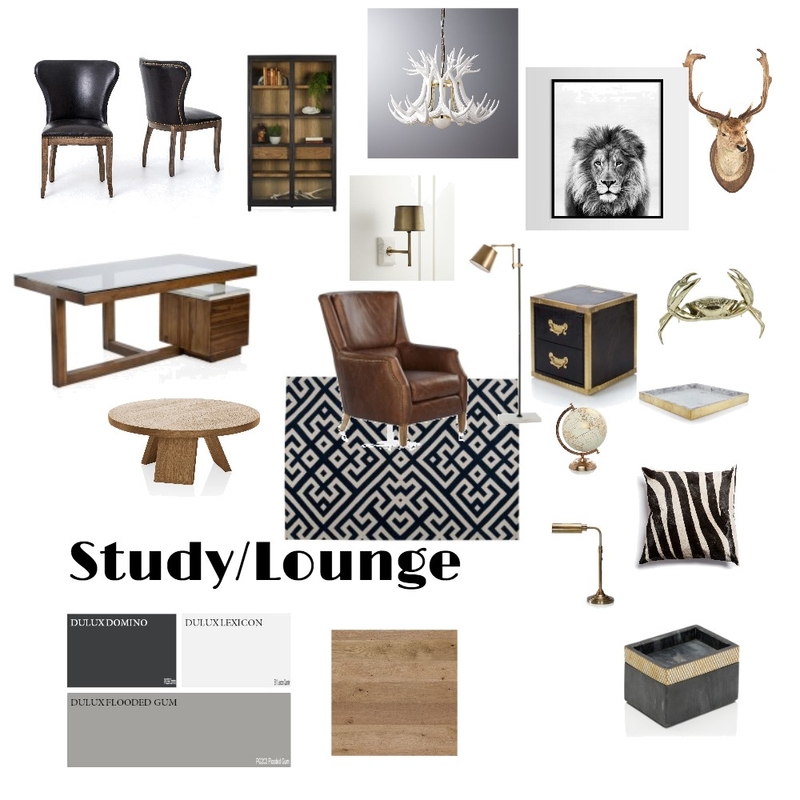 Michael's Office/Gentlemen's lounge Mood Board by Jillian on Style Sourcebook