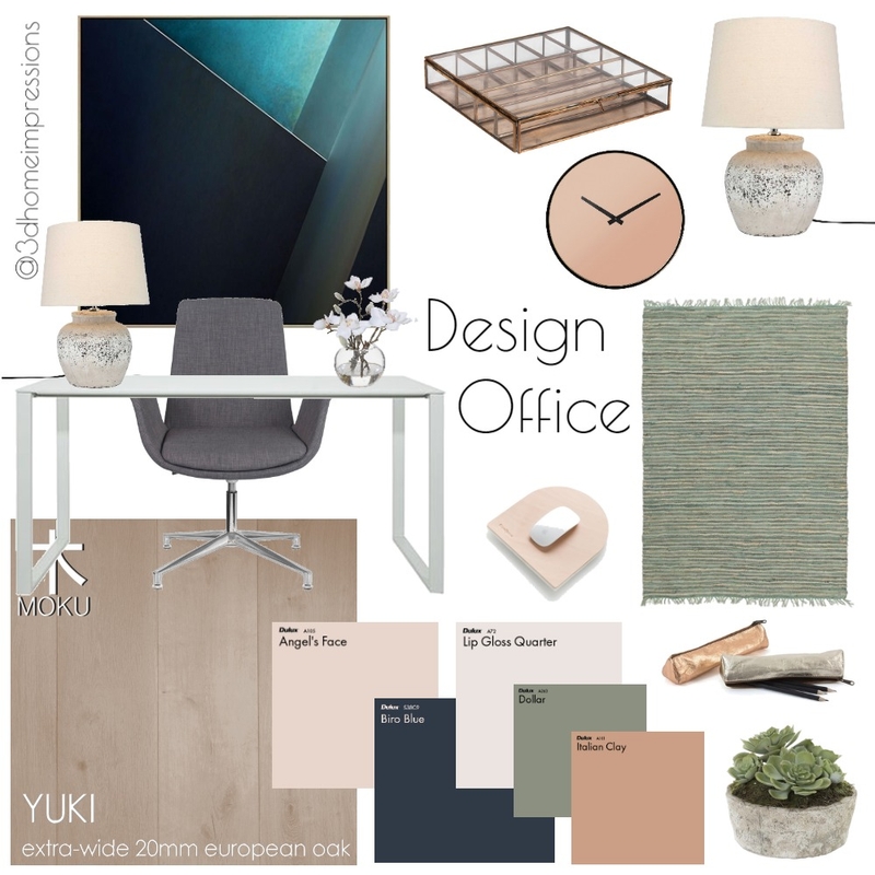 Design Office Mood Board by 3D Home Impressions on Style Sourcebook