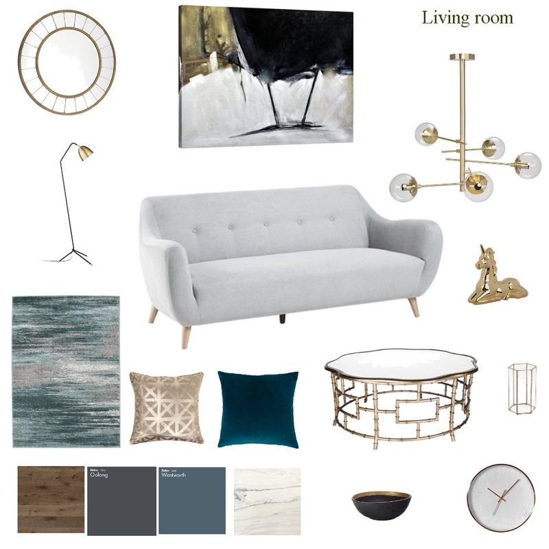 gold living room Mood Board by daredesign on Style Sourcebook