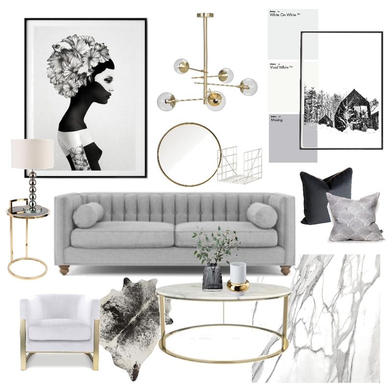 Black and golds Mood Board by Janinecam on Style Sourcebook