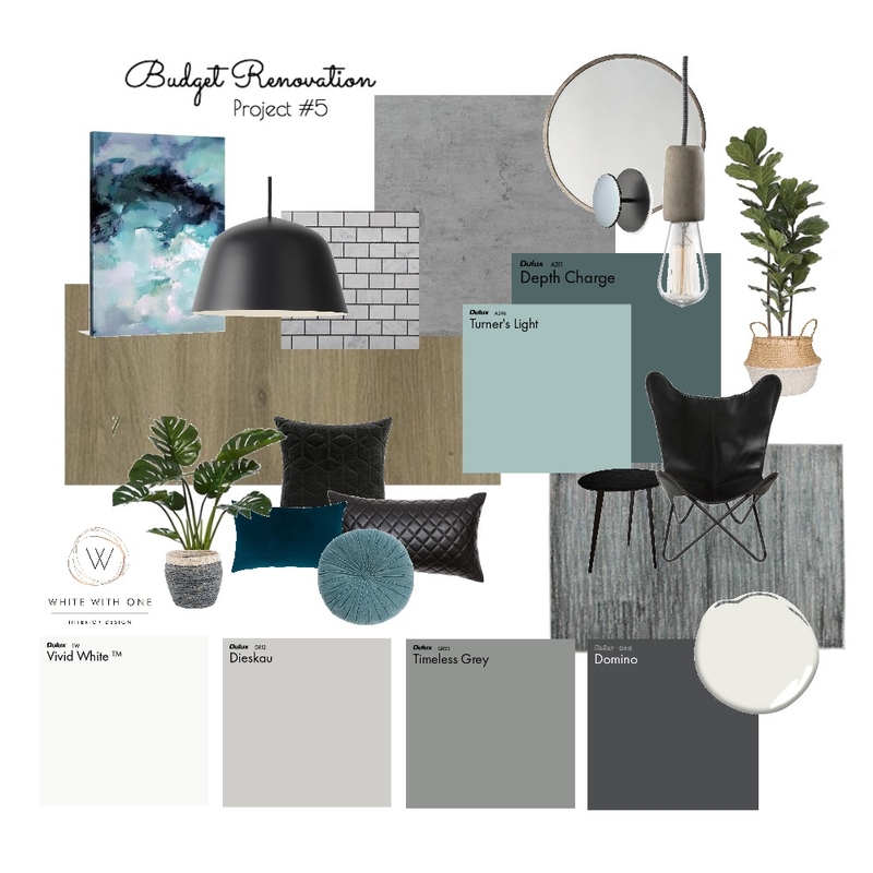 Budget Renovation Mood Board by White With One Interior Design on Style Sourcebook