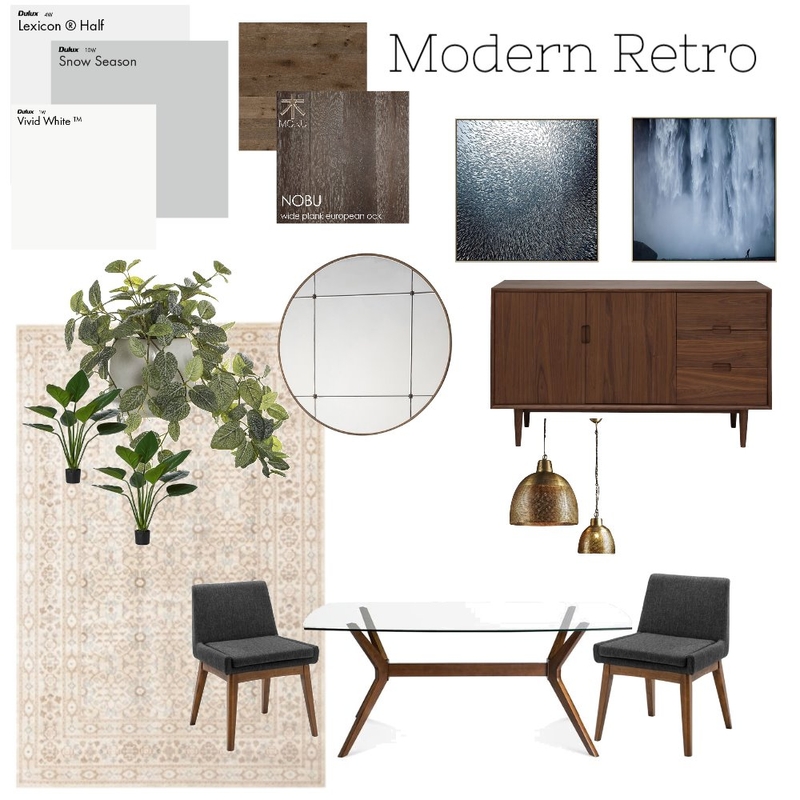 Modern Retro Dining Mood Board by Hannah94 on Style Sourcebook