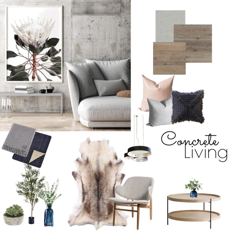 Concrete Living Mood Board by Hannah94 on Style Sourcebook