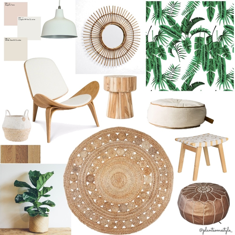 Natural Botanical Cane Mood Board by Plant some Style on Style Sourcebook