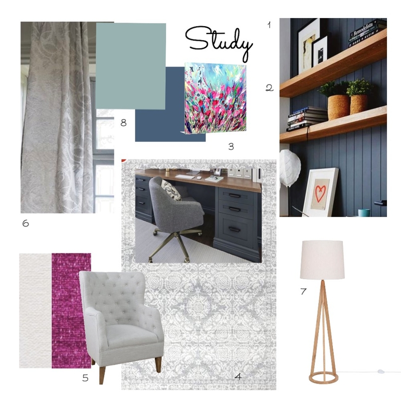 Study Mood Board by Mim on Style Sourcebook