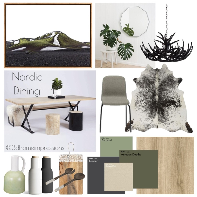 Nordic Dining Mood Board by 3D Home Impressions on Style Sourcebook