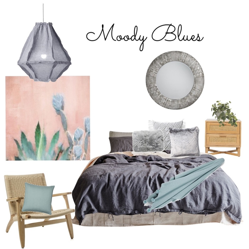 Moody Blues Mood Board by SassieB on Style Sourcebook