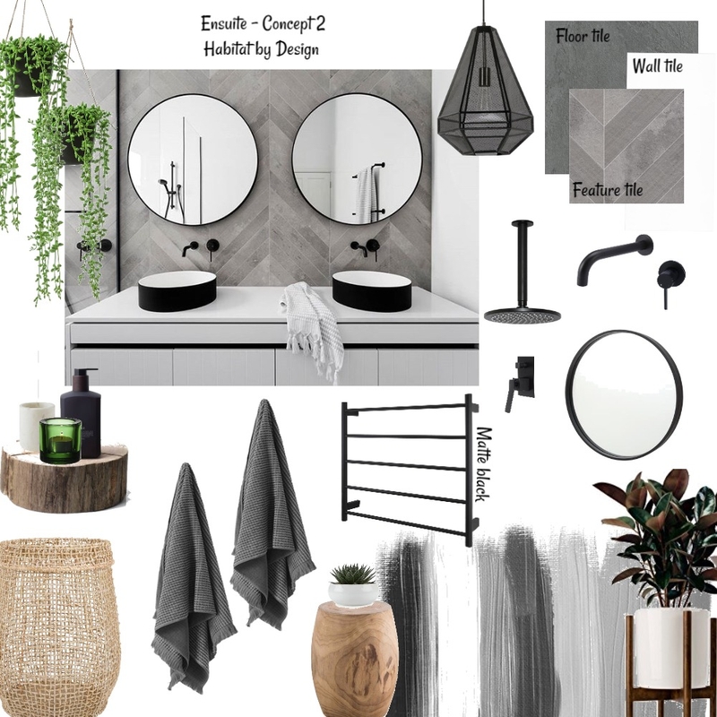 Ensuite Concept 2 Mood Board by Habitat_by_Design on Style Sourcebook
