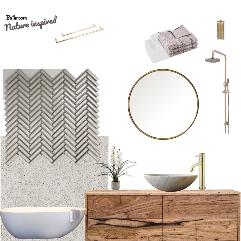 Nature inspired bathroom Mood Board by Third Layer Interiors  on Style Sourcebook