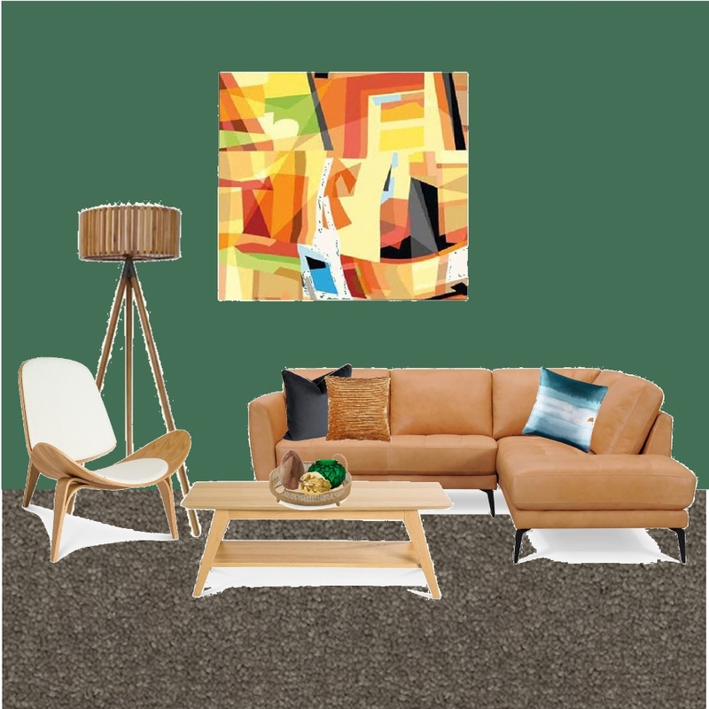Green and Tan Living Room Mood Board by TraceyOates on Style Sourcebook