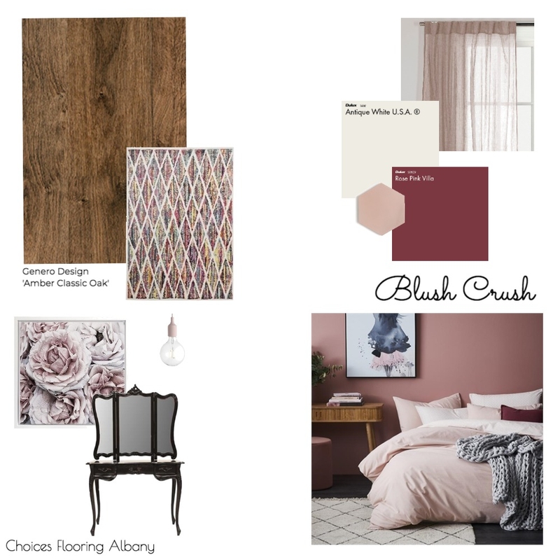 Blush Crush Mood Board by Choices Flooring on Style Sourcebook