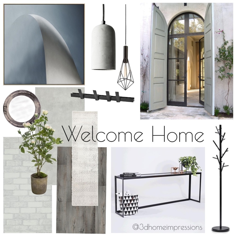 Entry Hallway Mood Board by 3D Home Impressions on Style Sourcebook