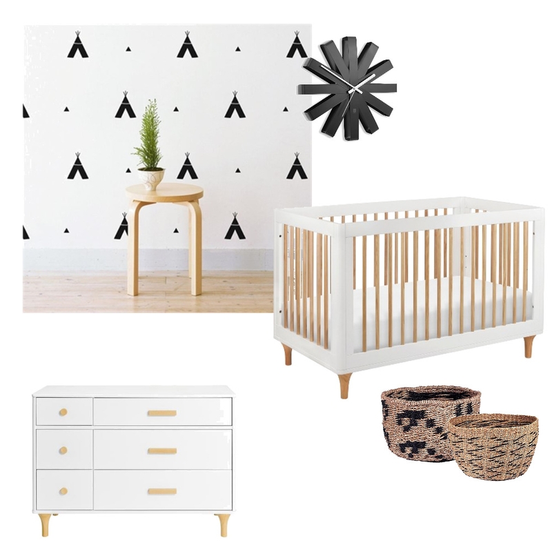 Nursery - Monochrome Minimalist Mood Board by tclcarol on Style Sourcebook