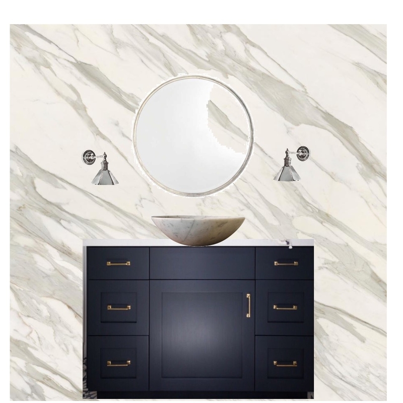 Bathroom  Navy Vanity Mood Board by Third Layer Interiors  on Style Sourcebook