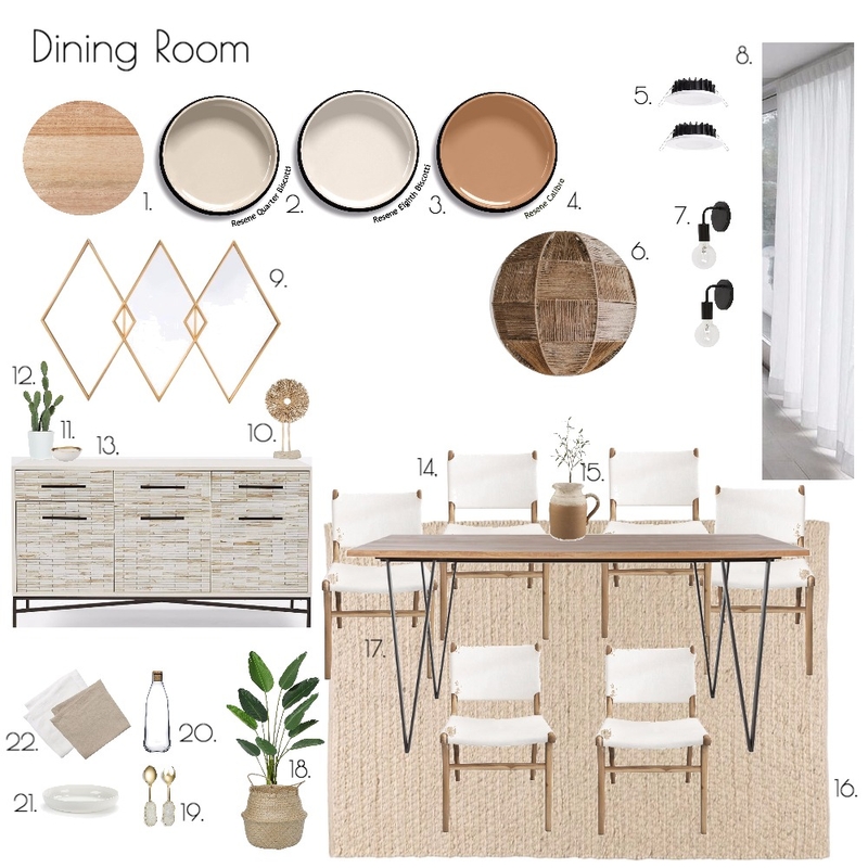 Dining Area Mood Board by ChampagneAndCoconuts on Style Sourcebook