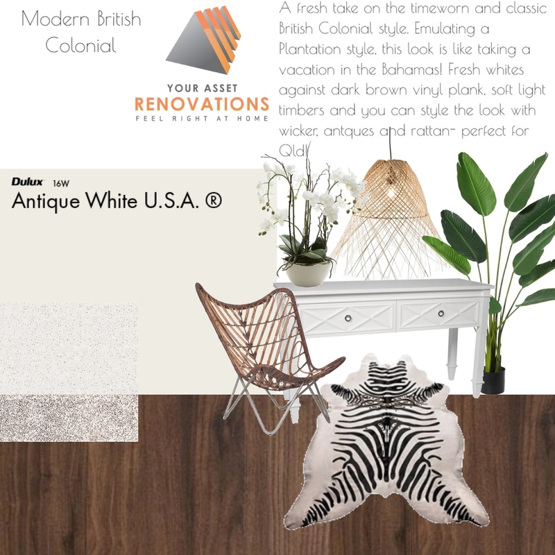 Modern British Colonial Mood Board by mooloolaba_lifestyle on Style Sourcebook