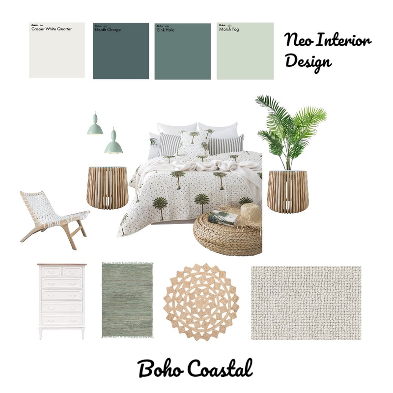 Boho Coastal Mood Board by Neo Interior Design Perth on Style Sourcebook