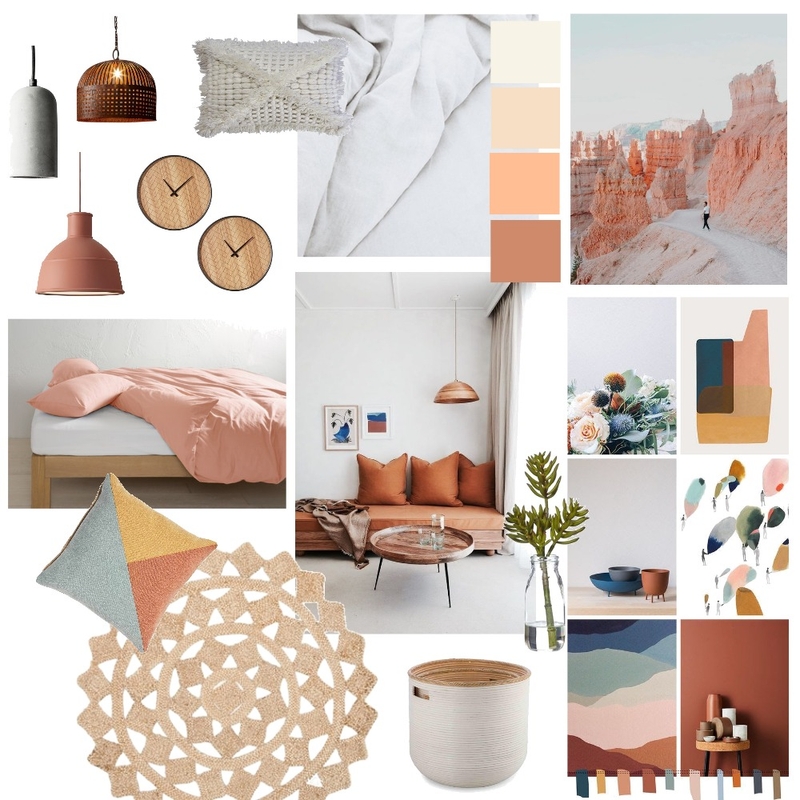 NEW Colour Rust + Apricot (wip) Mood Board by thebohemianstylist on Style Sourcebook