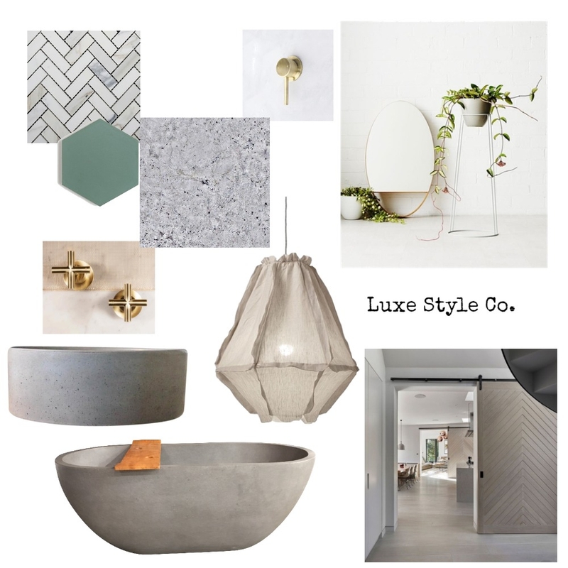Nordic Bathroom Mood Board by Luxe Style Co. on Style Sourcebook