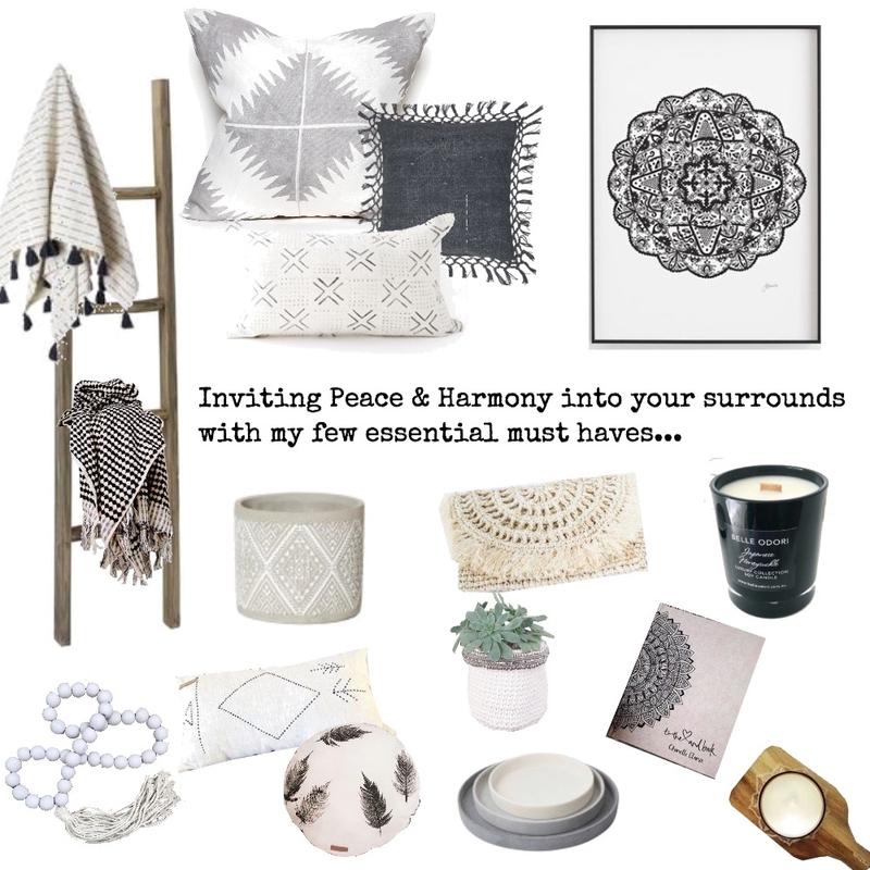 Peace &amp; Harmony Mood Board by Seascape Living on Style Sourcebook