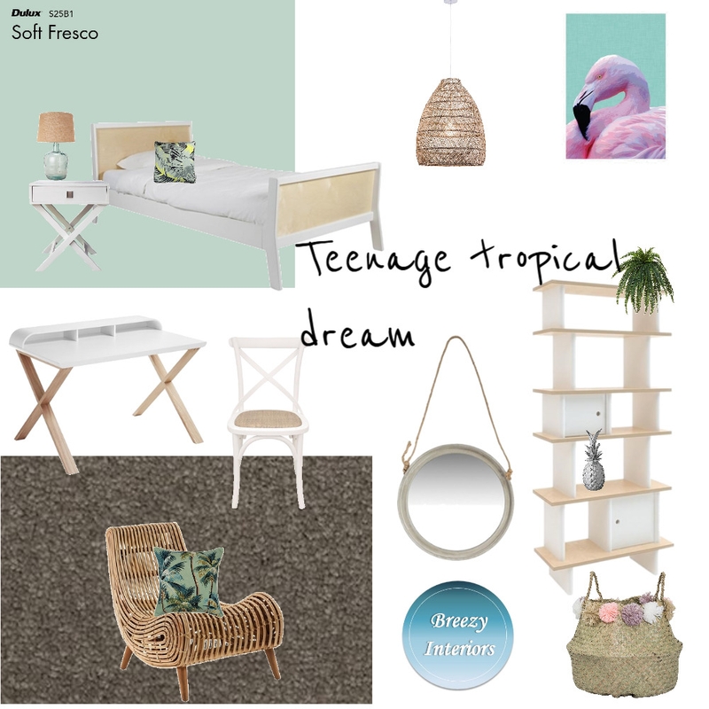 Teenage girls bedroom Mood Board by Breezy Interiors on Style Sourcebook