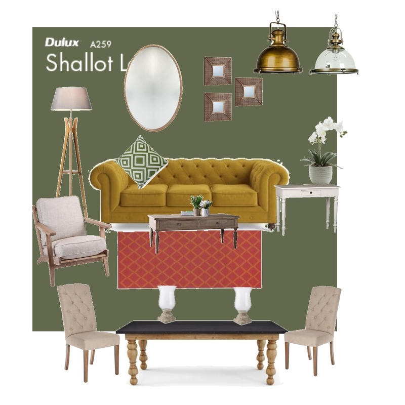 Livingroom  Green Yellow Mood Board by Gerda on Style Sourcebook